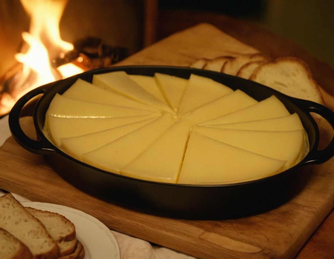 Käse in dünnen Scheiben, damit er schmilzt - Wie viel Raclette Käse pro Person: Die perfekte Menge für ein gelungenes Raclette-Essen