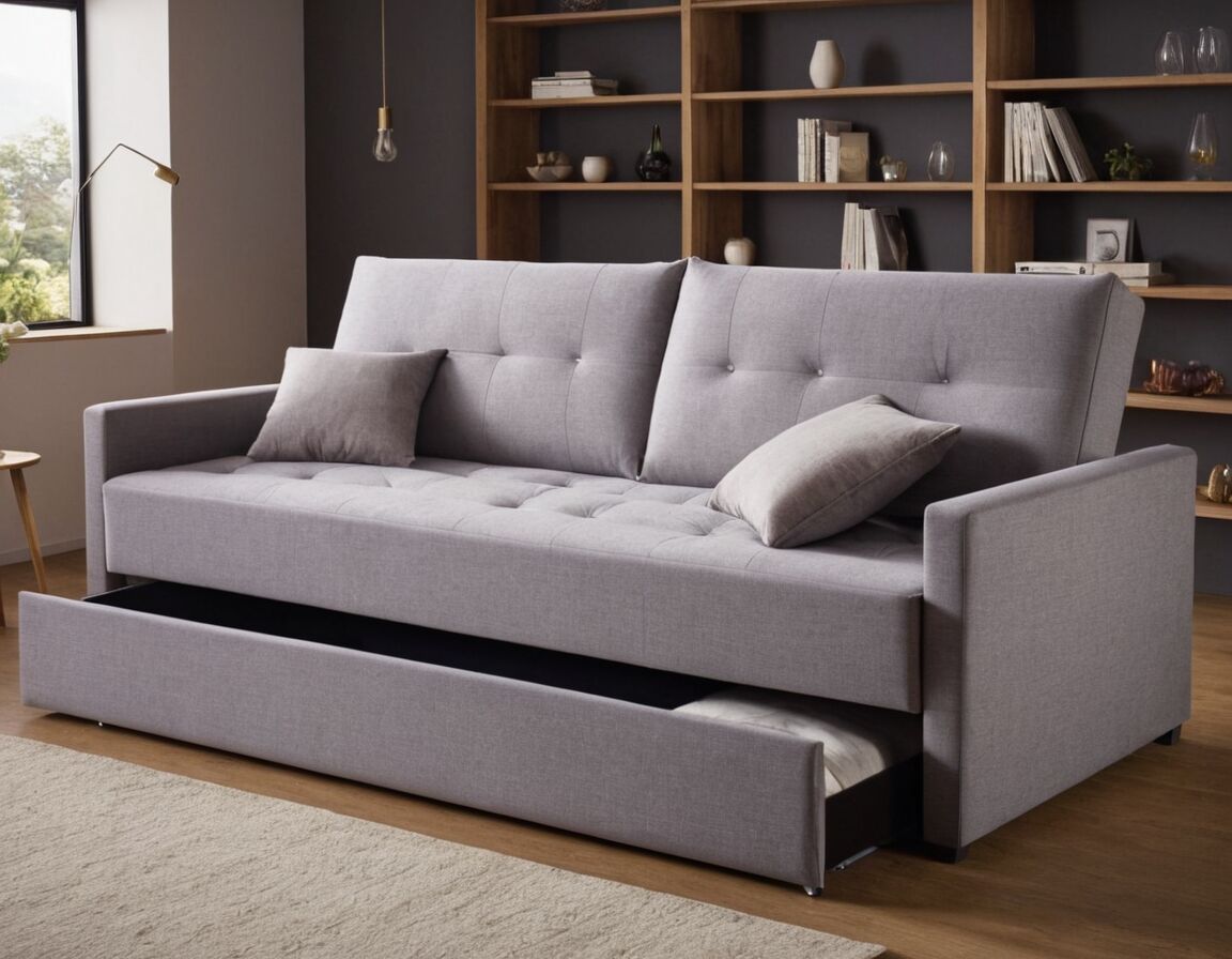 Hochwertige Polstermaterialien für Langlebigkeit - L Sofa mit Schlaffunktion: Der perfekte Raumwunder für kleine Wohnungen