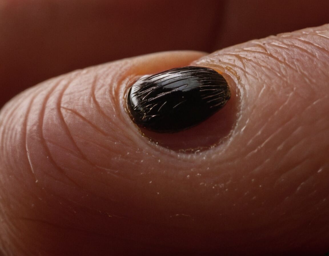 Schmerzen oder Blutung im Bereich des Nagels - Anzeichen und Früherkennung: Das Anfangsstadium von schwarzem Hautkrebs an den Nägeln