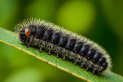 Schwarze Raupe mit Haaren: Gefährliche Schönheiten oder harmlose Insekten?
